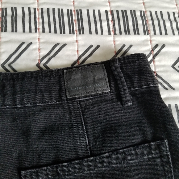 American Eagle Hi Rise A Line Skirt Black 6 - Picture 10 of 10
